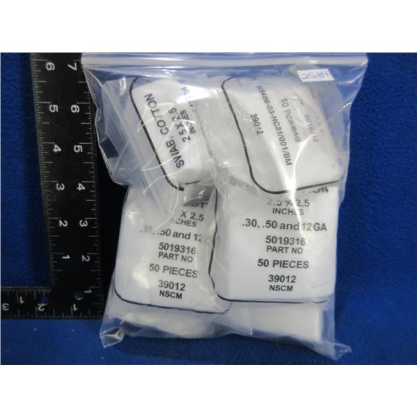 NEW - Cotton Swabs - 2.5" x 2.5" - 6 Packs of 50