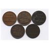 Image 2 : Lot of Five Prince Edward Island Tokens