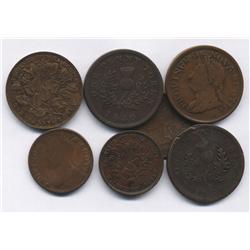 Lot of Seven Nova Scotia Tokens