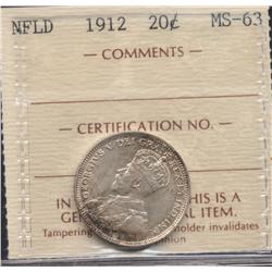 1912 Newfoundland Twenty Cent