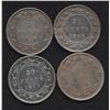 Image 2 : Lot of Four Newfoundland Fifty Cents
