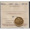 Image 1 : 1865 Newfoundland $2 Gold