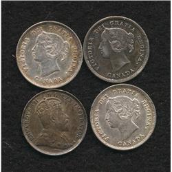 Lot of Four Five Cents