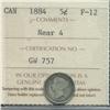 Image 1 : 1884 Five Cent