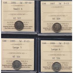 Lot of Four Five Cents