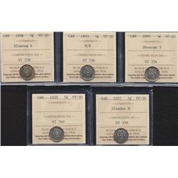 Lot of Five - Five Cents