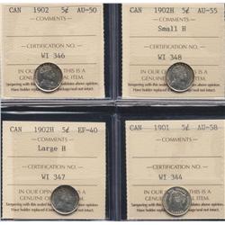 Lot of Four Five Cents