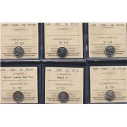 Lot of Ten Five Cents