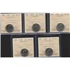 Image 1 : Lot of Nine Five Cents