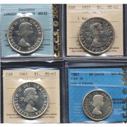 Lot of Four graded Coins