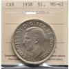 Image 1 : 1938 Silver Dollar