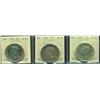 Image 1 : Lot of Three Canadian Silver Dollars