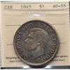 Image 1 : 1945 Silver Dollar