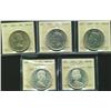 Image 1 : Lot of Five Canadian Silver Dollars