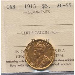 1913 Five Dollar Gold