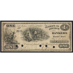 1873 Jewett And Pitcher $5