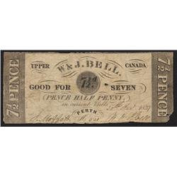 W & J Bell, 7 1/2 pence