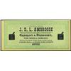 Image 1 : J. D. L. Ambrosse Advertising Note on Confederate Bill