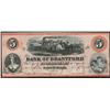 Image 1 : 1859 Bank of Brantford $5 Remainder