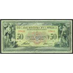 1917 Canadian Bank of Commerce $50