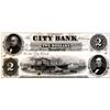 Image 1 : 185_ The City Bank $2 Face Proof