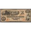 Image 1 : 1859 Colonial Bank of Canada $10