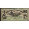 Image 1 : 1860 Commercial Bank of Canada $1, Engraved Brockville