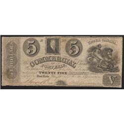 1837 Commercial Bank of Fort Erie $5