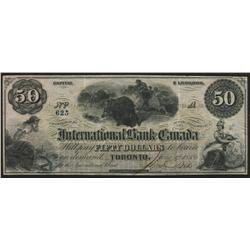 1859 International Bank of Canada $50