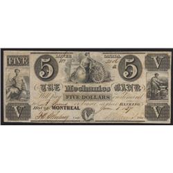 1837 Mechanics Bank $5