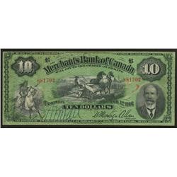 1906 Merchants Bank of Canada $10