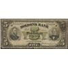 Image 1 : 1901 Molsons Bank $5