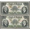 Image 1 : 1931 Bank of Montreal $5 Lot of Two
