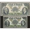 Image 1 : 1931 & 1938 Bank of Montreal $5 Lot of Two Notes