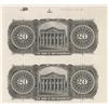 Image 2 : 1906 Bank of New Brunswick $20 Uncut Sheet of Two 