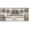 Image 1 : 18_ Banque Du Peuple $1 Five Shillings Proof