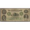 Image 1 : 1864 Peoples Bank of New Brunswick $1