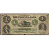 Image 1 : 1864 Peoples Bank of New Brunswick $1