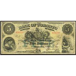 1914 Bank of Toronto $5