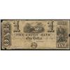 Image 1 : 1838 Union Bank $1
