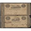 Image 1 : 1819 Bank of Upper Canada $1 & $2 Lot of Two