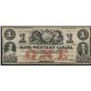 Image 1 : 1859 Bank of Western Canada $1