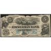 Image 1 : 1856 Zimmerman Bank Remainder Lot of Six