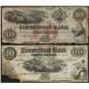 Image 3 : 1856 Zimmerman Bank Remainder Lot of Six