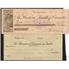 Image 2 : Lot of Five Chartered Bank Cheques
