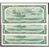 Image 2 : 1954 Bank of Canada $1 Devil"s Face Replacement Lot of 3