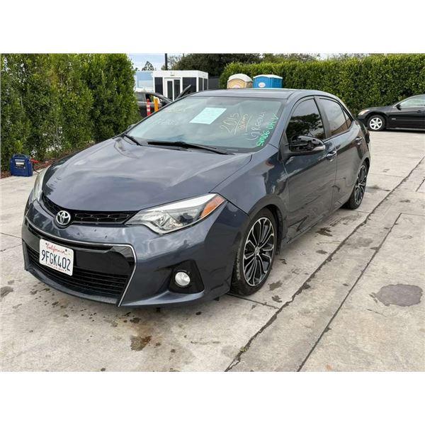 TOYT COROLLA 2015 SALV/T-REPO-SMOG-2 DAYS