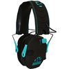 Image 1 : Walker's Razor Slim Shooter Electronic Muffs Teal UPC 888151013045 SKU GWP-RSEM-TL