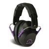 Image 1 : Walker's Pro Low Profile Passive Folding Muffs Black UPC 813628104964 SKU GWP-FPM1-BK