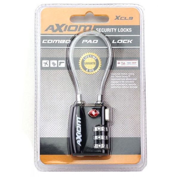 Axiom Combination Cable Lock UPC 627843527121 SKU XCL9